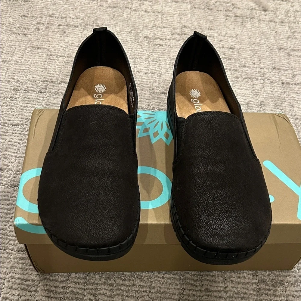 Glolily Elle Suede Black Smooth 9.5